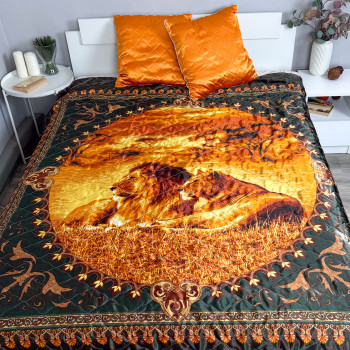 Покрывало ультрастеп 175х200 (+/-5 см) шёлк (100 % полиэстер) "Золото Саванны"